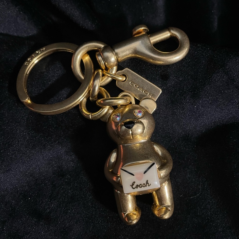 Coach Valentine’s Day bear bag charm